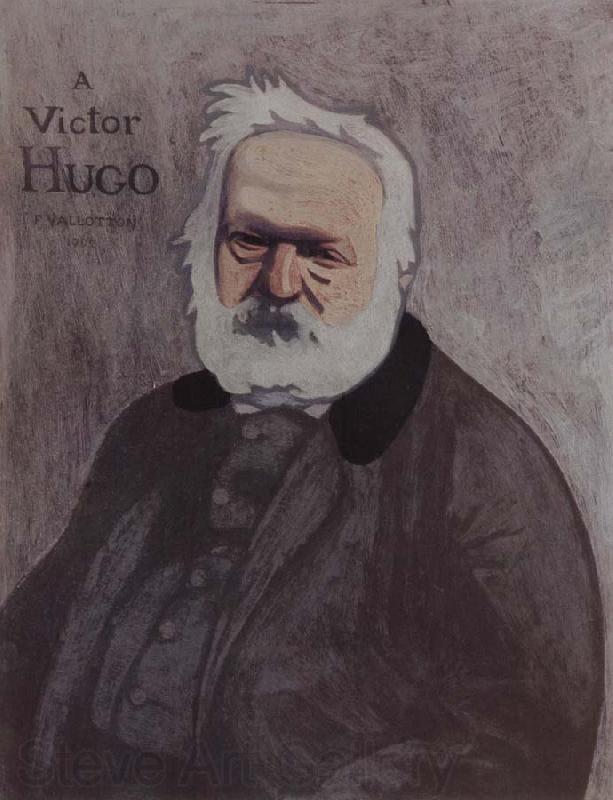 Felix Vallotton Portrait decoratif of Victor Hugo Norge oil painting art
